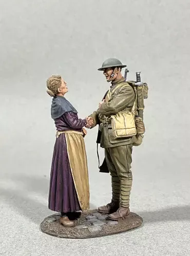 "Bless You" French Village Woman Greeting