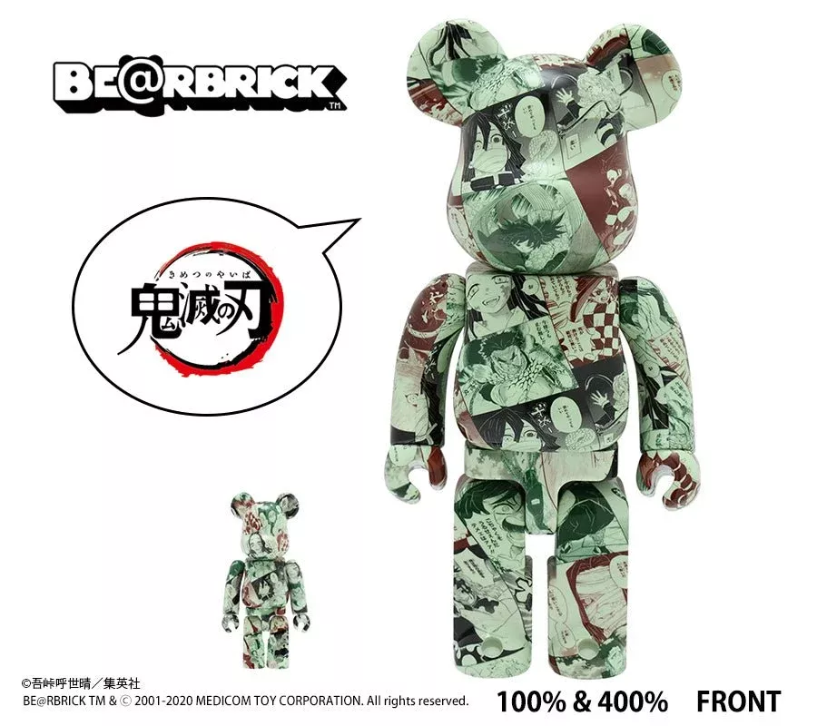 "Demon Slayer: Kimetsu no Yaiba" BE@RBRICK 100% & 400%